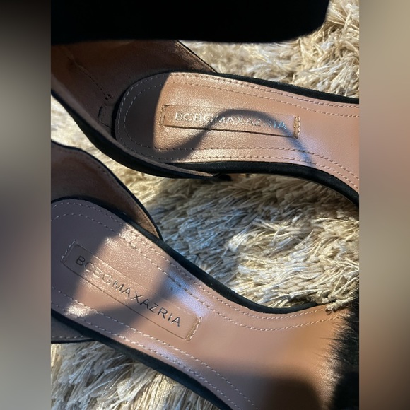 BCBGMAXAZRIA HALA fur strap heels size 7.5 - Picture 6 of 8